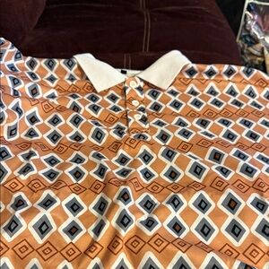Geometric Patterned Men's Shirt
